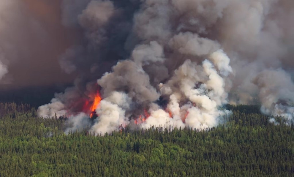 High weekend temperatures, strong erratic winds fan flames in northeastern&nbsp;BC